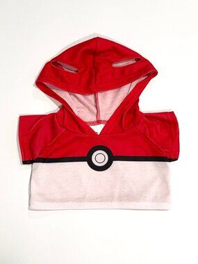 Build-A-Bear Workshop Authentic Pokémon Ultra Ball Short Sleeve Hoodie T-Shirt
